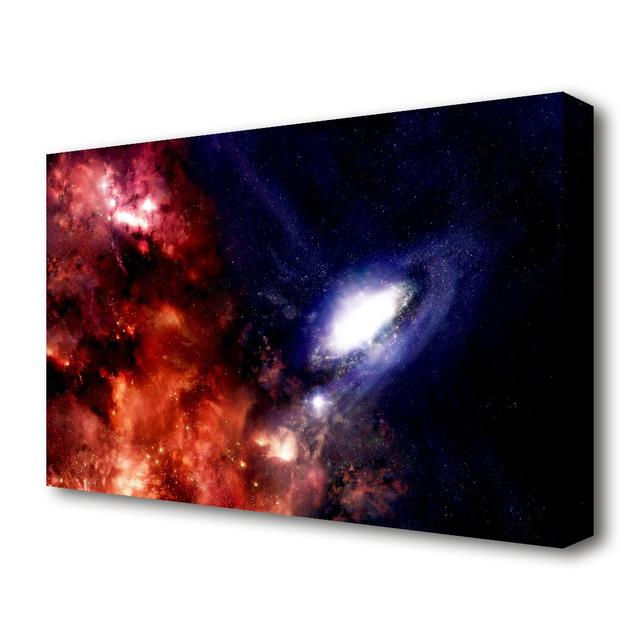 'Planet Stars Universe' Graphic Art Print on Canvas East Urban Home Size: 66 cm H x 101.6 cm W on Productcaster.