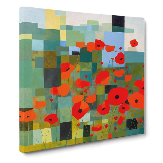 Poppy Field Suprematism No.3 - No Frame Art Prints Marlow Home Co. on Productcaster.