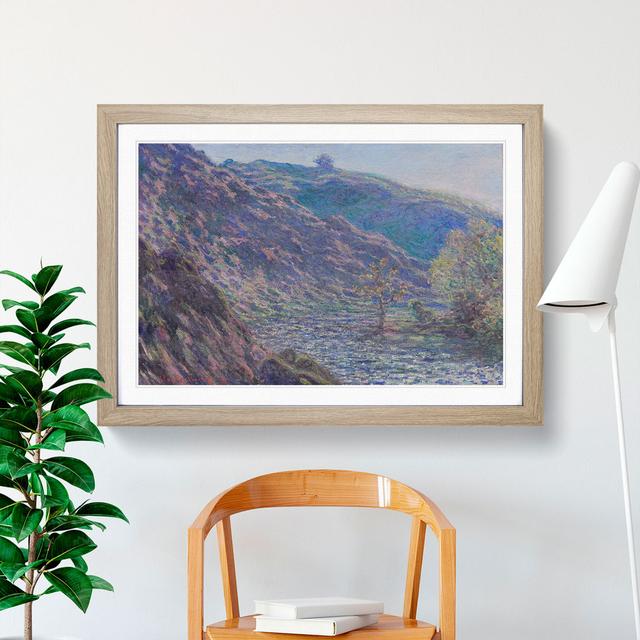 The Petite Creuse River by Claude Monet - Picture Frame Painting East Urban Home Frame Option: Oak Framed, Size: 27cm H x 36cm W x 2cm D on Productcaster.