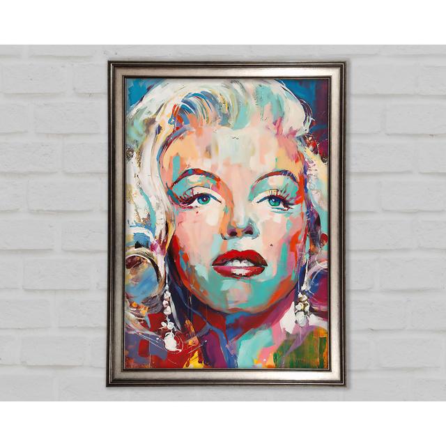 Marilyn Monroe Graffiti - Print Mercer41 Format: Grey Framed, Size: 42cm H x 29.1cm W x 1.5cm D on Productcaster.