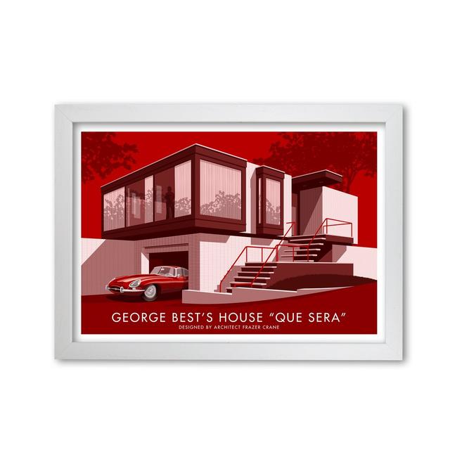 'George Best's House' Graphic Art East Urban Home Size: 21 cm H x 29.7 cm W x 5 cm D, Frame Options: White on Productcaster.