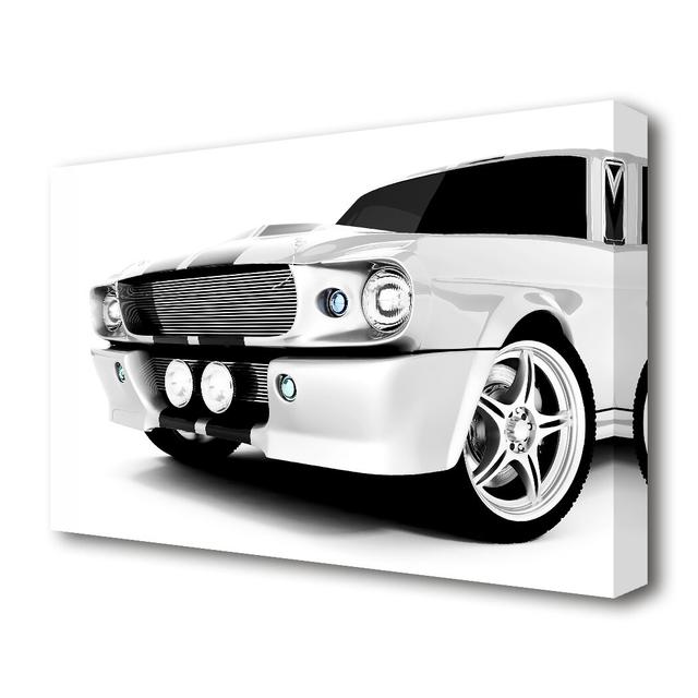 Mustang Grill - Wrapped Canvas Photograph Print East Urban Home Size: 101.6 cm H x 142.2 cm W x 4.4 cm D on Productcaster.