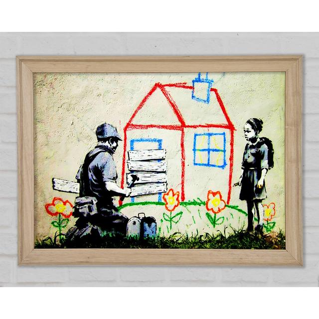 Wendy House Barricade - Single Picture Frame Art Prints Ophelia & Co. Size: 42cm H x 59.7cm W x 1.5cm D on Productcaster.