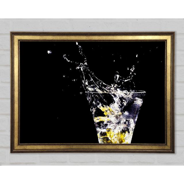 Gin And Tonic Splash Gerahmter Druck 17 Stories Größe: 42 cm H x 59,7 cm B x 1,5 cm T on Productcaster.