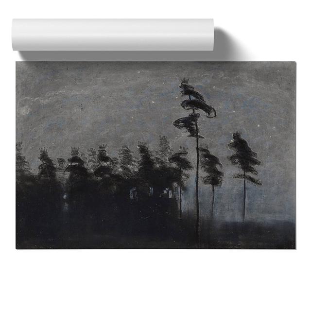 Forest Vol.2 by Mikalojus Konstantinas - Unframed Painting East Urban Home Size: 42cm H x 59cm W x 0.1cm D on Productcaster.