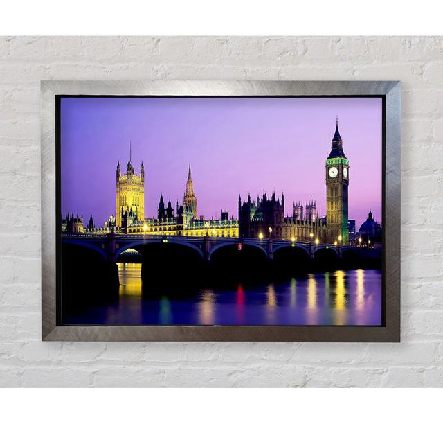 London Bridge City Lights - Einzelner Bilderrahmen Kunstdrucke Bright Star Größe: 42cm H x 59,7cm B x 3,4cm T on Productcaster.