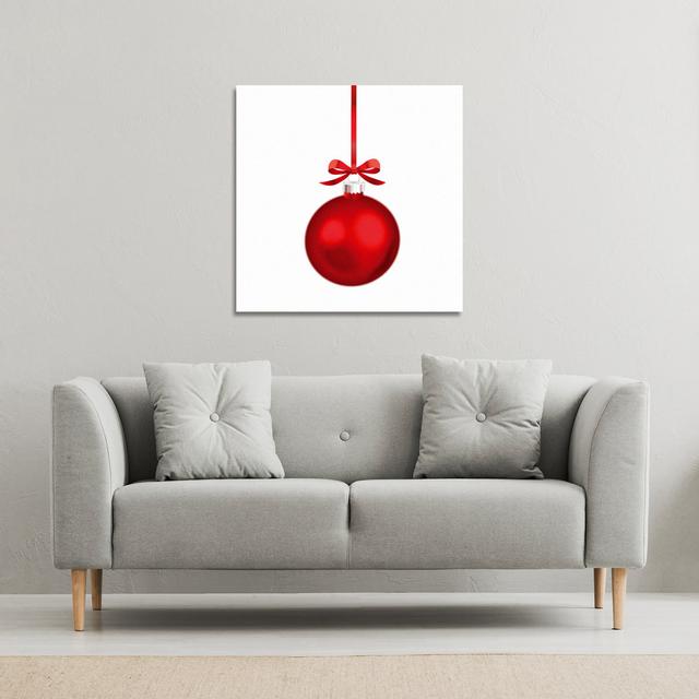 Christmas Ornament - Wrapped Canvas Print The Seasonal Aisle Size: 77cm H x 77cm W on Productcaster.