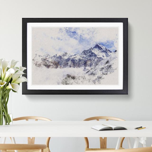 Mountain View Vol.4 - Picture Frame Graphic Art East Urban Home Frame Option: Black Framed, Size: 48cm H x 65cm W x 2cm D on Productcaster.