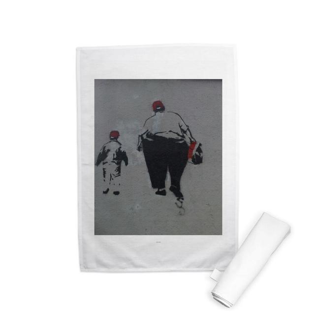 Little and Large Tea Towel Happy Larry on Productcaster.