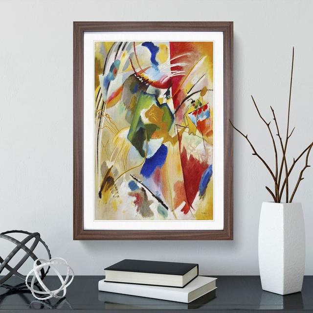 Green Center by Wassily Kandinsky - Picture Frame Painting East Urban Home Size: 36cm H x 27cm W x 2cm D, Frame Option: Walnut Framed on Productcaster.