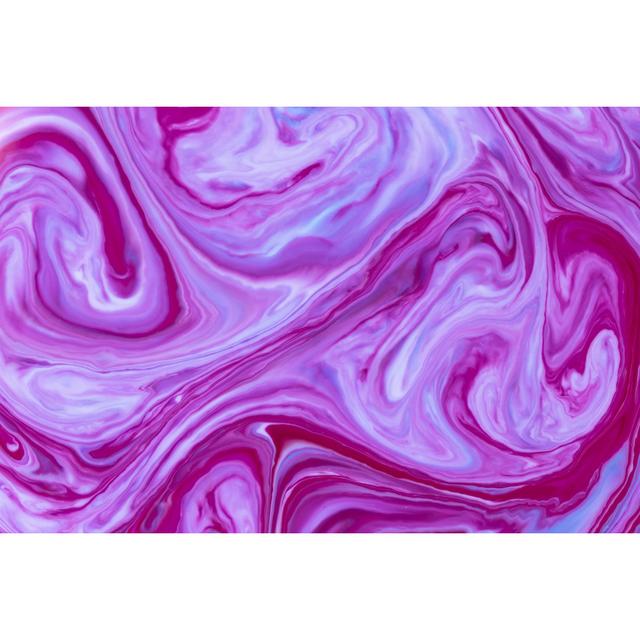 Swirl Purple Liquid Background - Leinwanddrucke auf Leinwand Metro Lane Größe: 81 cm H x 122 cm B x 3,8 cm T on Productcaster.