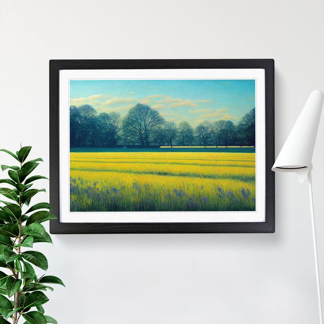 A Spring Meadow - Picture Frame Graphic Art Brambly Cottage Size: 34cm H x 46cm W, Frame Colour: Black on Productcaster.