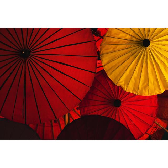 Umbrellas by Anyaberkut - Wrapped Canvas Photograph Ebern Designs Size: 51cm H x 76cm W on Productcaster.