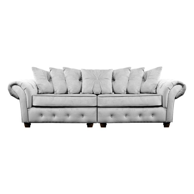 Sofa Lila Mercer41 Polsterfarbe: Silberfarben on Productcaster.