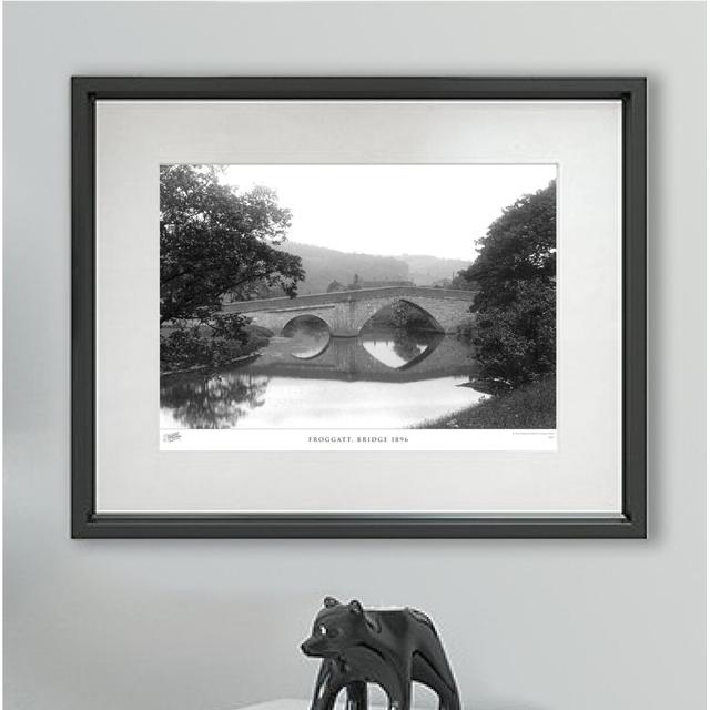 Froggatt, Bridge 1896' - Picture Frame Photograph Print on Paper The Francis Frith Collection Size: 60cm H x 80cm W x 2.3cm D on Productcaster.