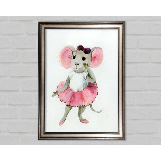 Ballerina Mouse 2 - Single Picture Frame Art Prints Canora Grey Size: 84.1cm H x 59.7cm W x 1.5cm D on Productcaster.