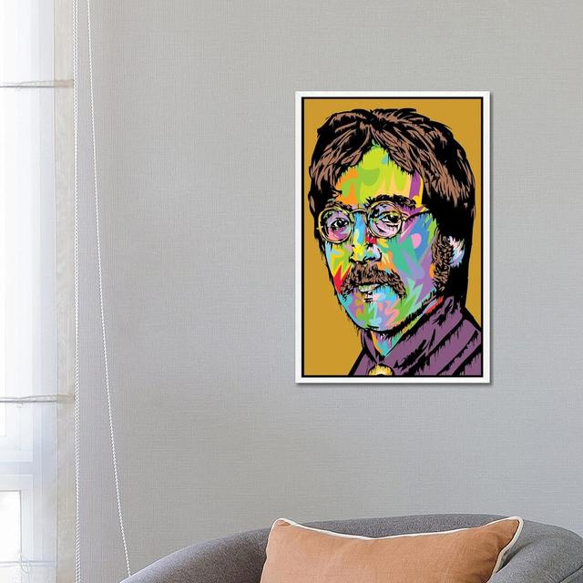 Lennon by Technodrome1 - Print on Canvas 17 Stories Size: 66.04cm H x 45.72cm W x 3.81cm D, Format: White Framed on Productcaster.