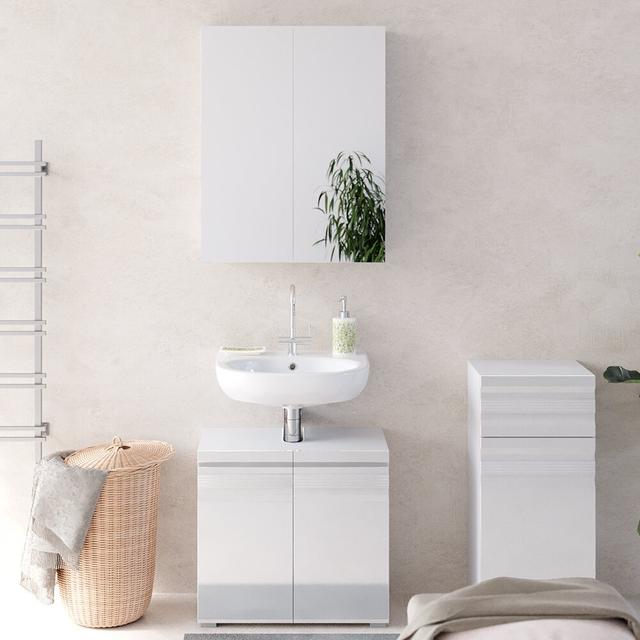 Mucella 3 Piece Bathroom Storage Furniture Set Ebern Designs on Productcaster.