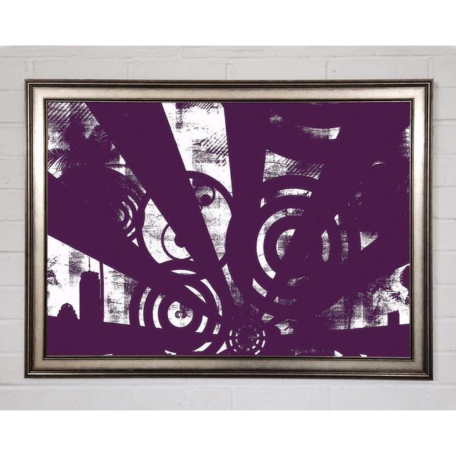 Shaft of Light Purple - Single Picture Frame Art Prints Ivy Bronx Size: 84.1cm H x 118.9cm W on Productcaster.