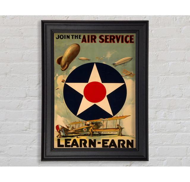 Air Service Framed Print Happy Larry Size: 59.7cm H x 42cm W x 8cm D on Productcaster.