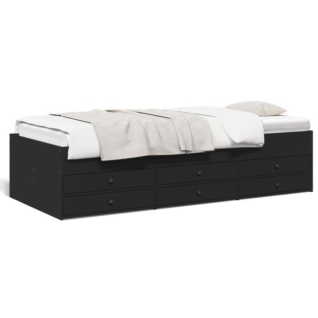 Percel EU Single - 90 X 200 Cm Daybed 17 Stories Colour: Black on Productcaster.