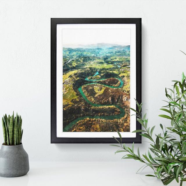 View of Nora in Spain - Picture Frame Graphic Art East Urban Home Size: 65cm H x 48cm W x 2cm D, Frame Option: Black on Productcaster.