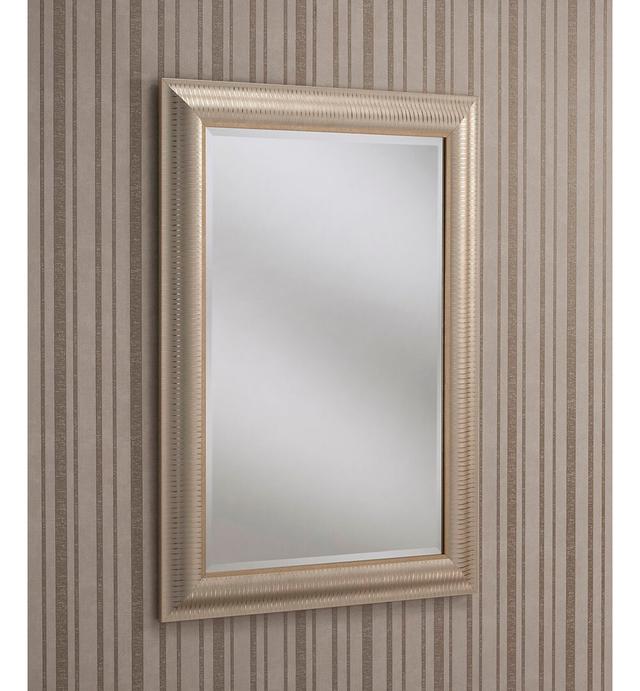 Dombroski Flat Wall Mirror ClassicLiving Size: 118cm H x 93cm W, Finish: Gold on Productcaster.