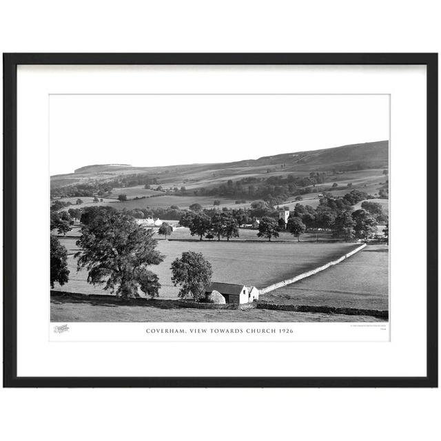 'Coverham, View Towards Church 1926' - Picture Frame Photograph Print on Paper The Francis Frith Collection Size: 28cm H x 36cm W x 2.3cm D on Productcaster.