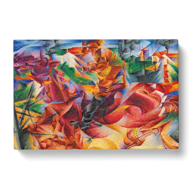 Elasticity by Umberto Boccioni - Wrapped Canvas Painting East Urban Home Size: 35cm H x 50cm W x 3cm D on Productcaster.