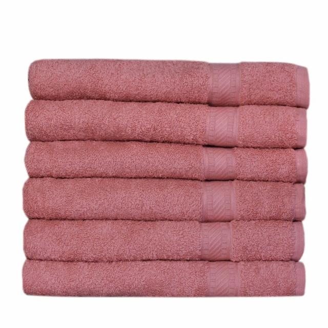 Cotton Bath Towel 17 Stories Colour: Rose on Productcaster.