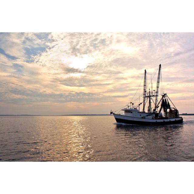 Fishing Trawler by Sgoodwin4813 - Wrapped Canvas Photograph Breakwater Bay Size: 61cm H x 91cm W on Productcaster.