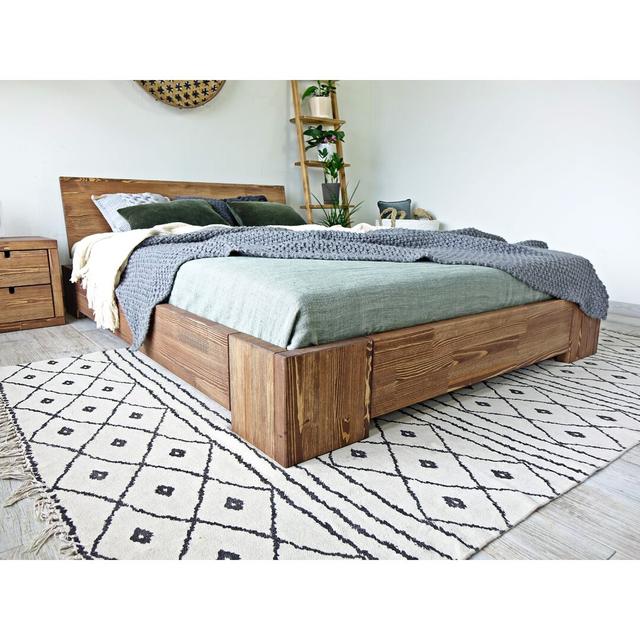 Caillo Bed Frame Union Rustic Mattress Size: European Kingsize (160 x 200cm) on Productcaster.