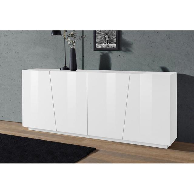 Bayonne 200 Cm Wide Sideboard Wade Logan Colour: White Glossy on Productcaster.