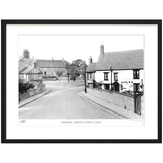 'Raunds, North Street C1955' - Picture Frame Photograph Print on Paper The Francis Frith Collection Size: 60cm H x 80cm W x 2.3cm D on Productcaster.