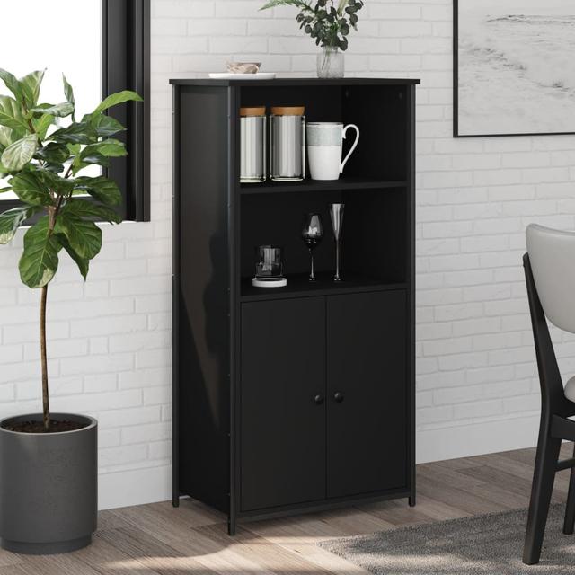 Mikalah 62cm Sideboard 17 Stories Colour: Black on Productcaster.