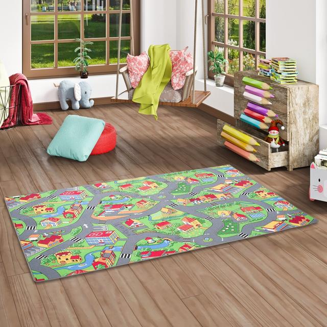 Debi Green Rug Zoomie Kids Size: Square 200cm on Productcaster.