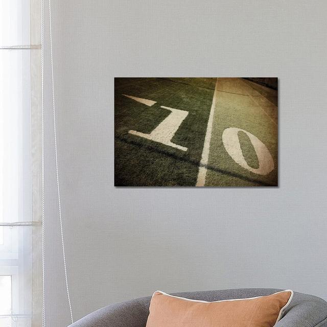 Football 10-Yd Line - Photograph Print on Canvas Latitude Run Format: Wrapped Canvas, Size: 45.72cm H x 66.04cm W x 1.91cm D on Productcaster.