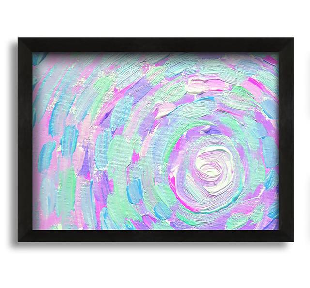 Swirl of Strokes - Picture Frame Painting on Canvas Metro Lane Size: 42cm H x 60cm W x 10cm D on Productcaster.