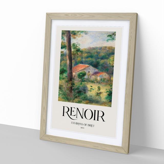 Environs of Briey by Pierre-Auguste Renoir - Picture Frame Graphic Art East Urban Home Size: 48cm H x 36cm W x 2cm D, Frame Option: Oak Framed on Productcaster.