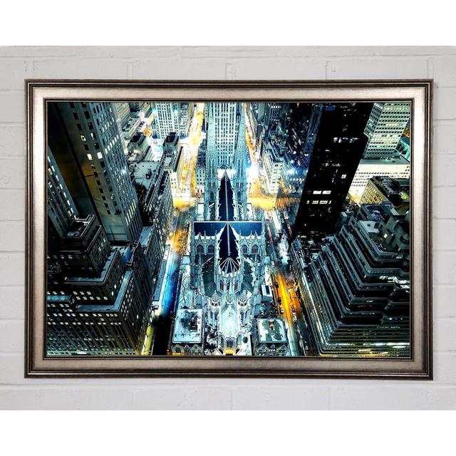 St Patricks Cathedral New York - Single Picture Frame Art Prints Ebern Designs Size: 29.7cm H x 42cm W x 1.5cm D on Productcaster.