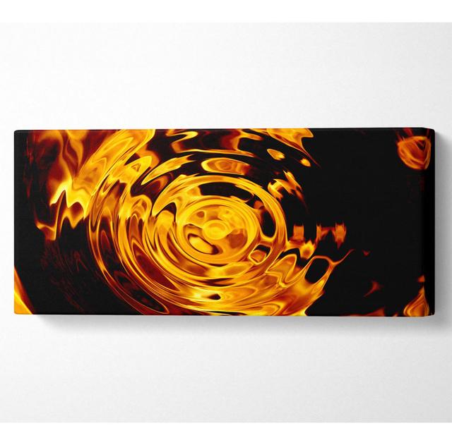 Rippled Flame - Wrapped Canvas Art Prints Ebern Designs Size: 40.6cm H x 101.6cm W x 10cm D on Productcaster.