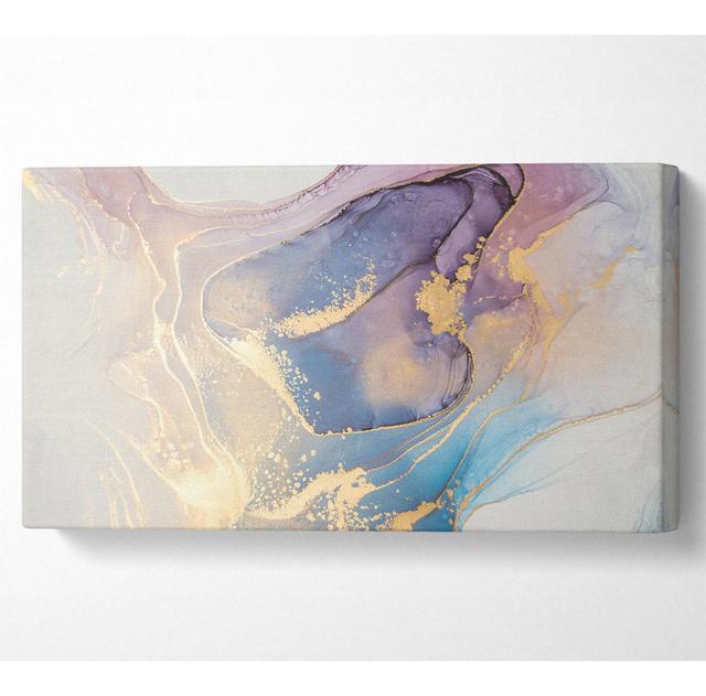 Stunning Glitter Marble - Wrapped Canvas Art Prints Canora Grey Size: 40.6cm H x 81.3cm W on Productcaster.