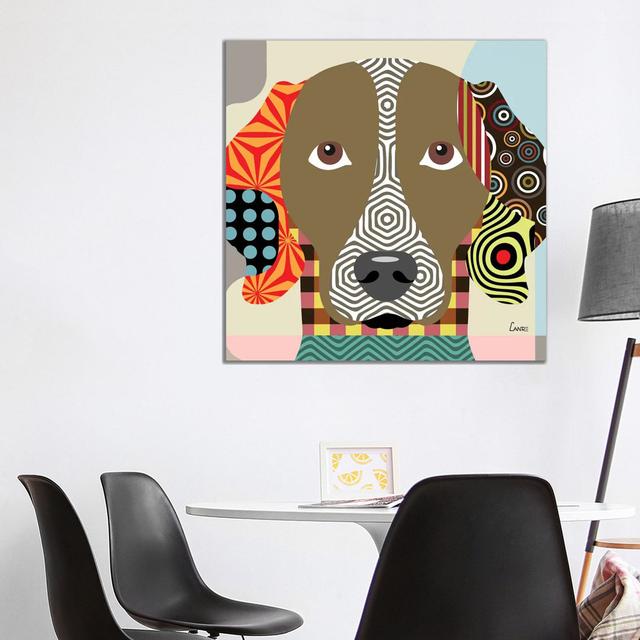 Weimaraner - Wrapped Canvas Graphic Art ClassicLiving Size: 93.98cm H x 93.98cm W x 1.905cm D on Productcaster.