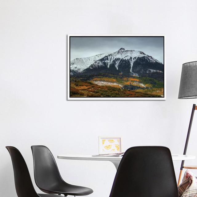 Colorado Seasons by Bill Sherrell - Gallery-Wrapped Canvas Giclée on Canvas Union Rustic Format: White Floater Framed, Size: 66.04cm H x 101.6cm W on Productcaster.