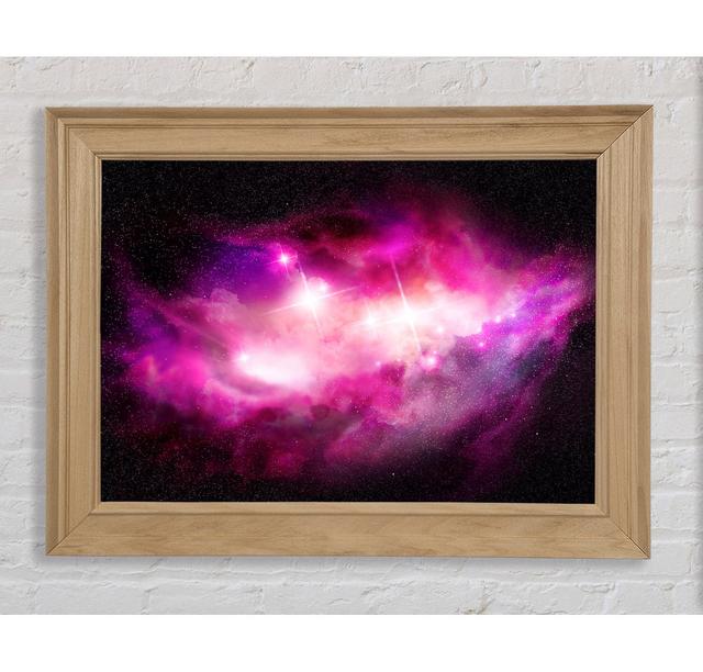 Pink Star Cluster - Single Picture Frame Art Prints Bright Star Size: 29.7cm H x 42cm W x 8cm D on Productcaster.