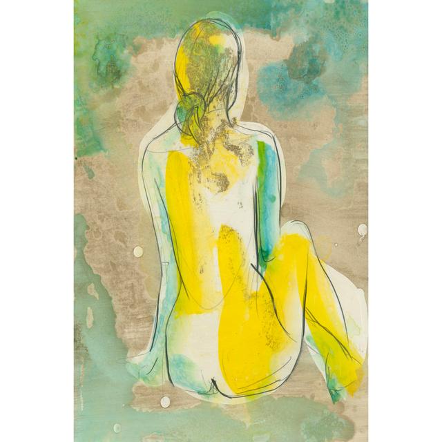 Figure In Relief I by Jennifer Goldberger - Wrapped Canvas Art Prints Rosalind Wheeler Size: 76cm H x 51cm W on Productcaster.