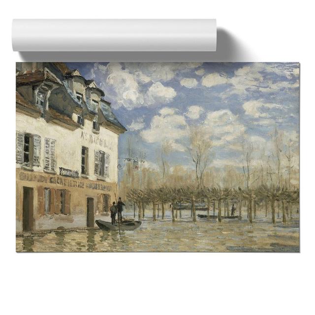 The Flood at Port-Marly by Alfred Sisley - Unframed Painting East Urban Home Size: 42cm H x 59cm W x 0.1cm D on Productcaster.