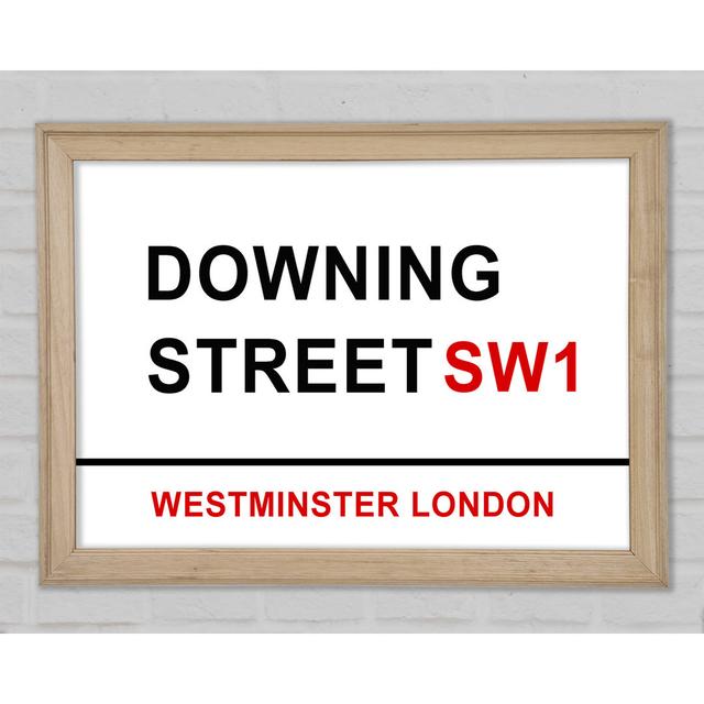 Downing Street Signs Framed Print Happy Larry Size: 59.7cm H x 84.1cm W on Productcaster.