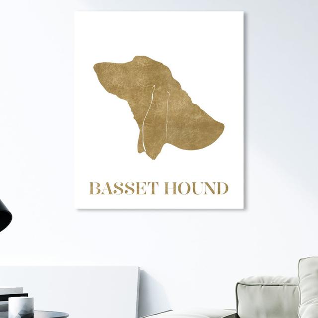 'Basset Hound' Graphic Art on Wrapped Canvas East Urban Home Size: 71.1 cm H x 61 cm W on Productcaster.