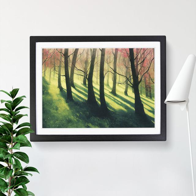 Sensational Spring Forest - Single Picture Frame Painting Alpen Home Size: 34cm H x 46cm W x 2cm D, Frame Colour: Black on Productcaster.